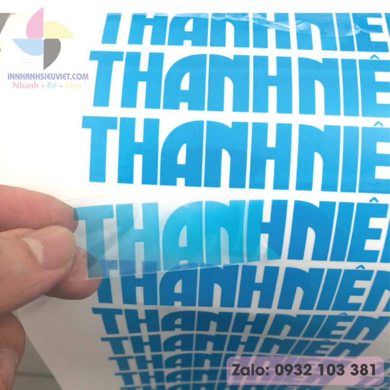 mẫu decal nhựa trong