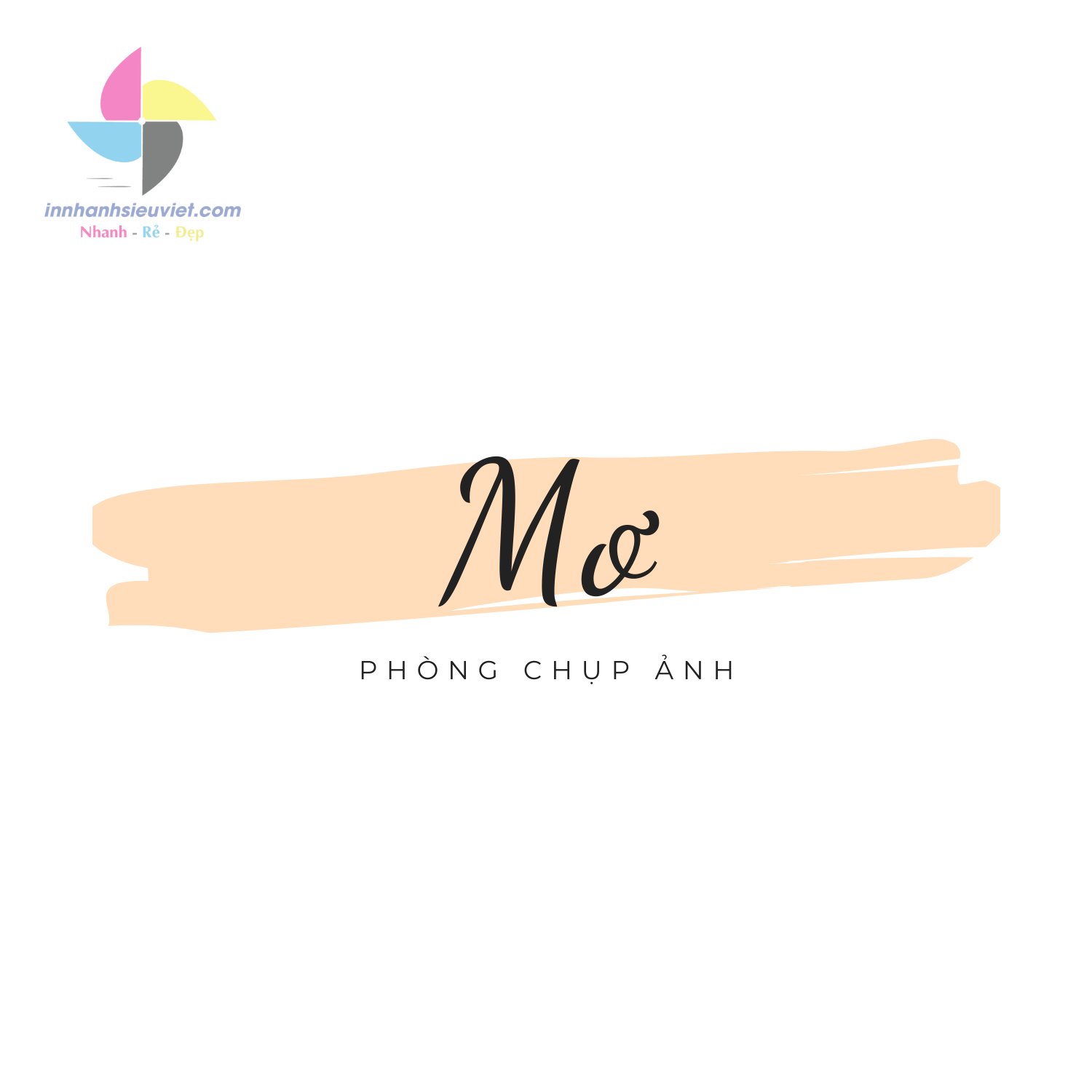 Mẫu logo dán phòng chụp ảnh