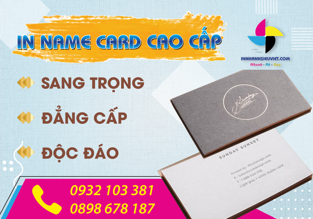 Card visit (nam card) cao cấp 