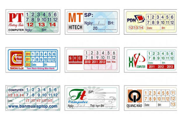 Decal Tem bảo hành đạt chuẩn