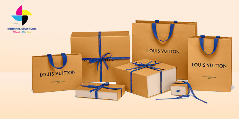 Mẫu túi giấy thương hiệu Louis Vuitton