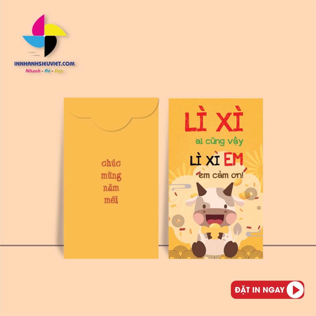 Mẫu bao lì xì theo con giáp