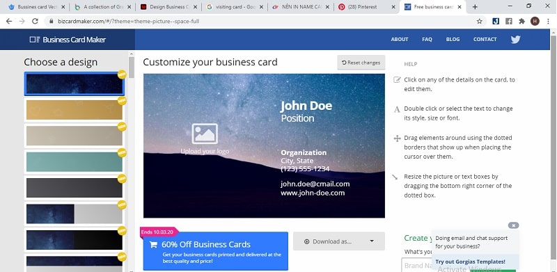 chFree Bussiness Card Maker