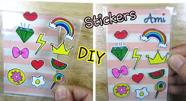 Cách làm sticker bằng băng keo trong