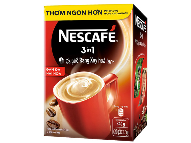 in hộp giấy Nescafe