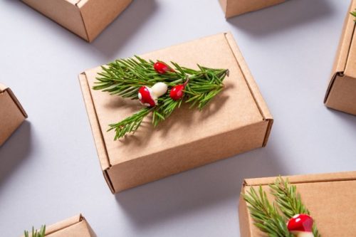 Giấy bìa cứng carton hộp quà Noel