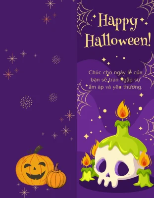 Làm thiệp mời ngày Halloween