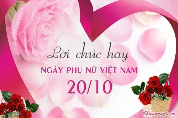 Lời chúc ngày 20/10 cho vợ đầy ý nghĩa