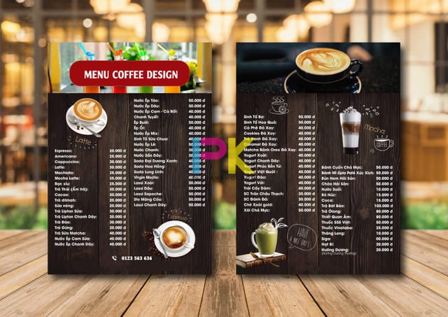 In Menu Trà Sữa 11 Mẫu in menu quán trà sữa mới