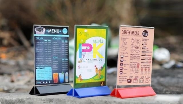 In Menu Trà Sữa 15 Menu trà sữa in mica trong suốt – tạo cảm giác cao cấp và sang trọng