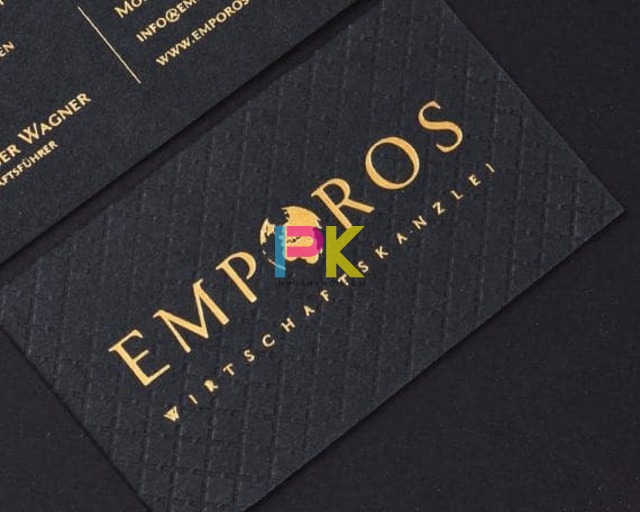 In thiết kế card visit ép kim đẹp đảm bảo