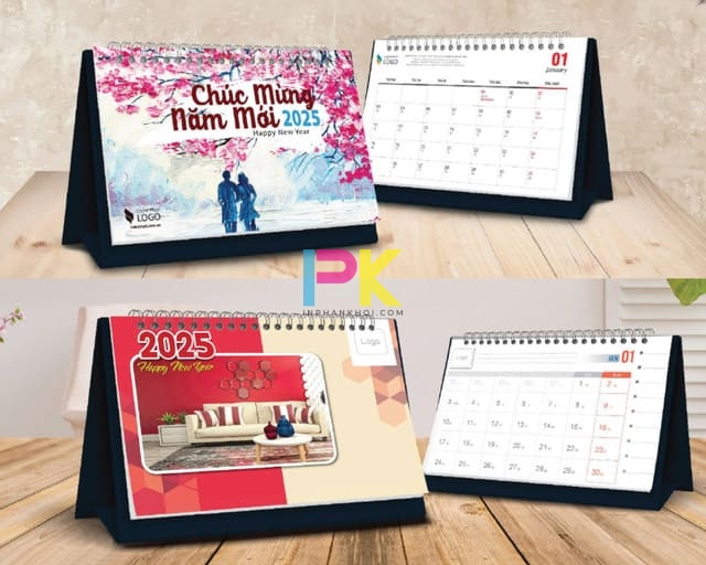 In Lịch Để Bàn 2025 11 In lịch để bàn 2025 thiết kế riêng làm quà tặng Tết doanh nghiệp
