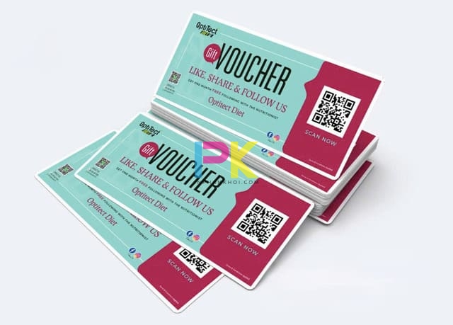 In voucher quà tặng 17 Mẫu voucher in số lượng ít, in nhanh và cá nhân hóa theo tên khách hàng