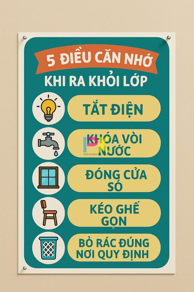 Gợi ý các mẫu poster đẹp cho sự kiện học đường 2025 3 Poster infographic nội quy lớp học dễ nhìn, dễ nhớ cho học sinh
