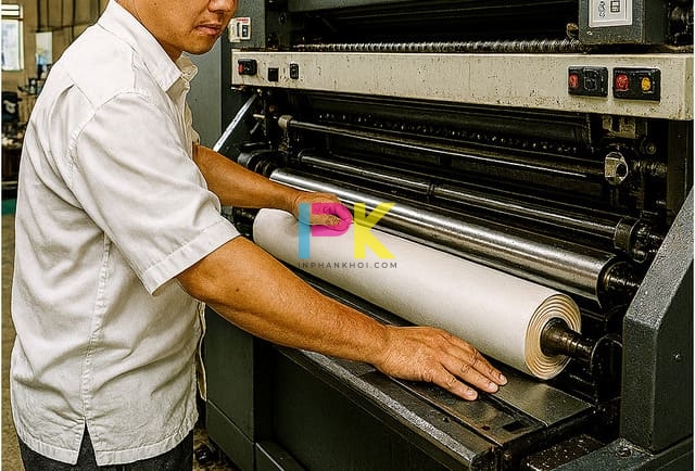 In Túi Xách Giấy 16 Quy trình in túi xách giấy tại Xưởng In Phan Khôi