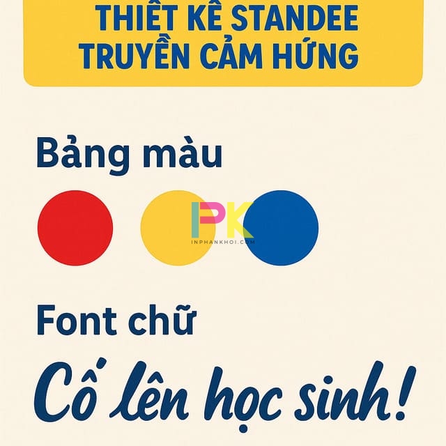 5 Mẫu thiết kế standee cổ động mùa thi truyền cảm hứng 9 Bảng màu và font chữ thiết kế standee truyền cảm hứng