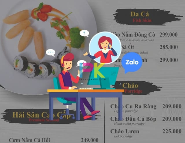 In menu nhà hàng 25 Giải đáp thắc mắc về dịch vụ in menu nhà hàng tại Phan Khôi