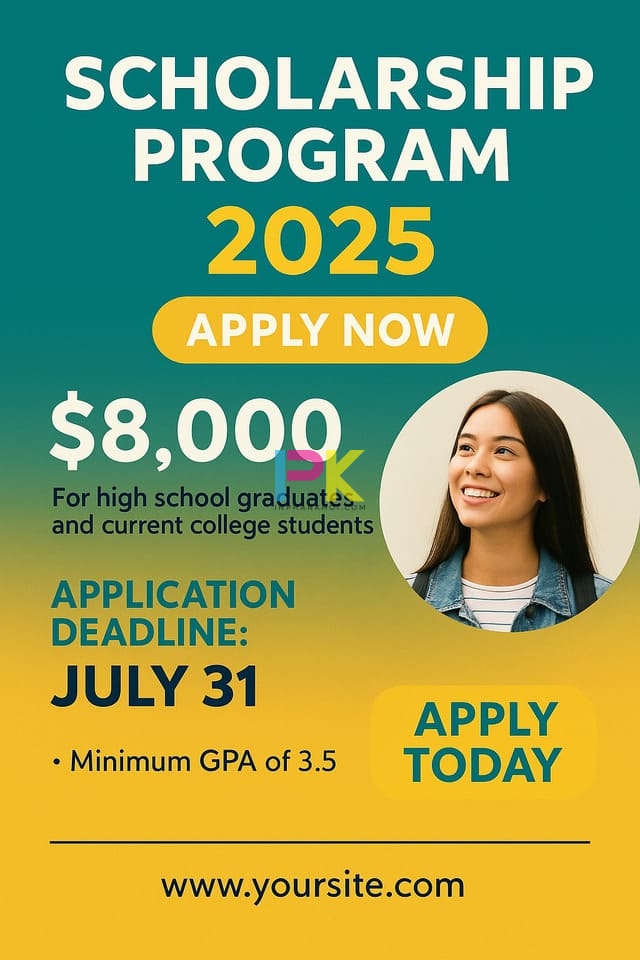 Mẫu poster tuyển sinh – Gợi ý thiết kế ấn tượng cho 2025 5 Poster giới thiệu chương trình học bổng nổi bật cho học sinh, sinh viên