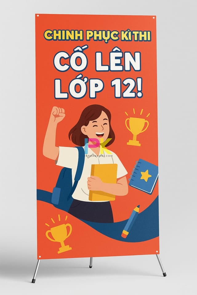 5 Mẫu thiết kế standee cổ động mùa thi truyền cảm hứng 5 Standee slogan cổ động mùa thi đơn giản và ấn tượng