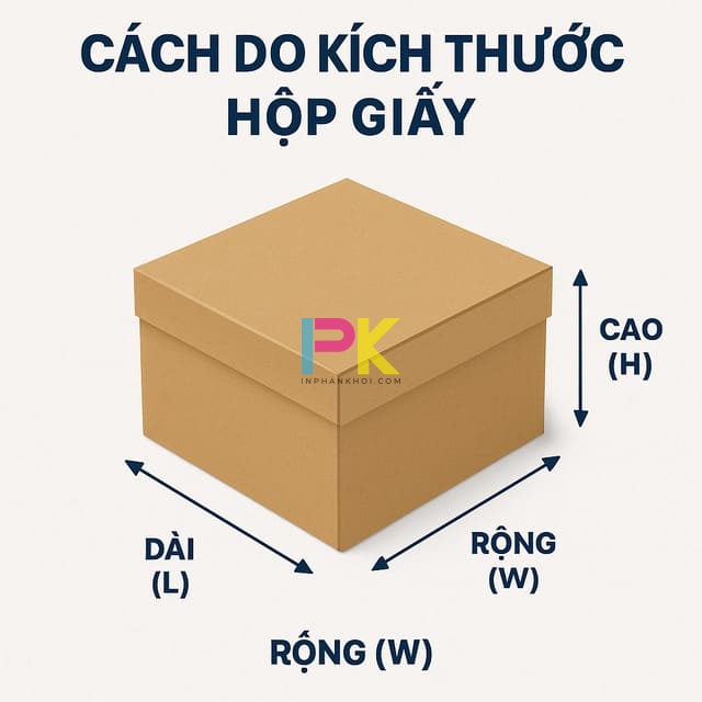 Kích thước hộp giấy cách: chọn size đúng để tiết kiệm & đẹp mắt 2 Cách đo kích thước hộp giấy chuẩn dài rộng cao