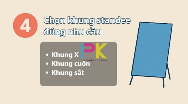 Lưu ý khi đặt in standee sự kiện trước khi in 5 Lựa chọn khung standee đúng nhu cầu