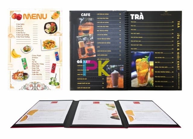 Báo giá in menu thực đơn 8 Các loại menu phù hợp theo từng mô hình kinh doanh