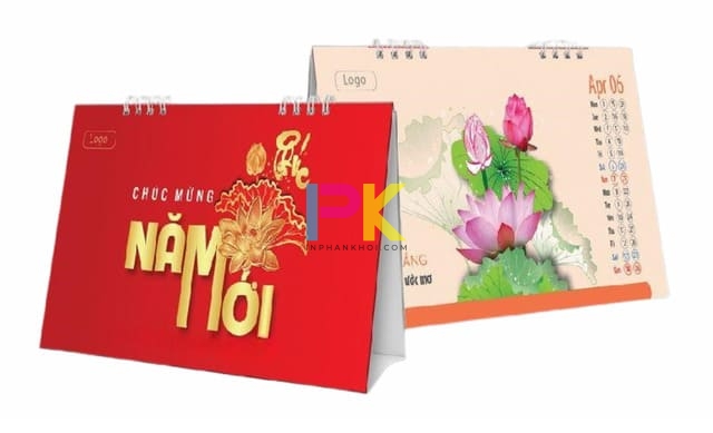 Báo giá in lịch để bàn 7 In lịch để bàn doanh nghiệp chúc mừng năm mới 2025