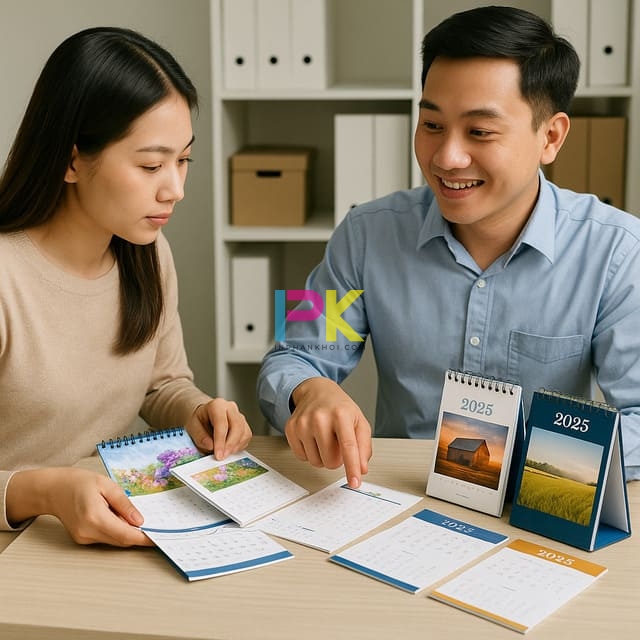 Mẫu lịch để bàn 2025 đẹp & xu hướng thiết kế nổi bật 5 Tham khảo mẫu lịch để bàn 2025 trước khi đặt in tại Xưởng In Phan Khôi