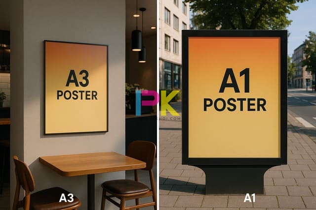 Cách chọn kích thước poster theo không gian trưng bày