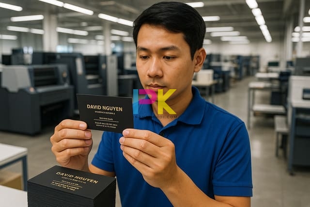 Dịch vụ in card visit sang trọng tại Xưởng In Phan Khôi