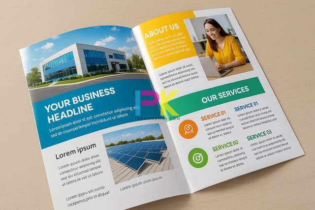 Giấy Couche bóng mịn in catalogue và brochure