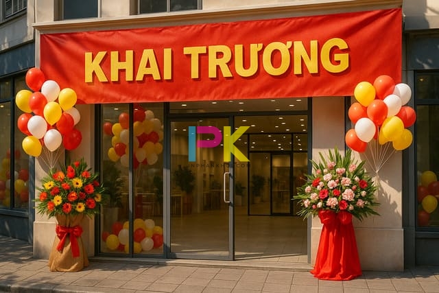 Mẫu băng rôn quảng cáo khai trương cửa hàng tại TP.HCM