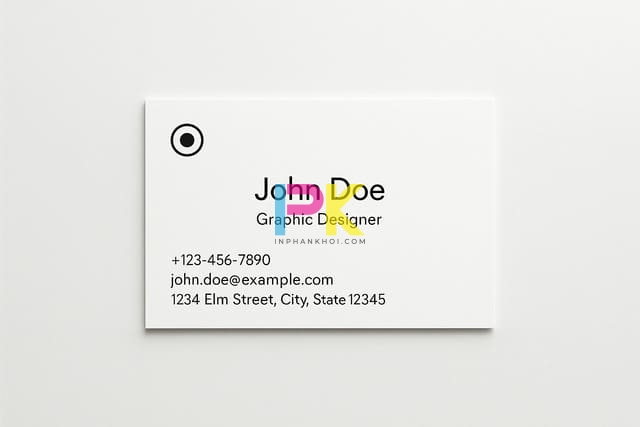 Mẫu card visit tối giản cho freelancer