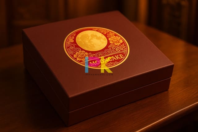 Mẫu sticker trung thu đẹp dán hộp bánh sang trọng