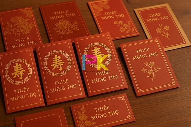 Mẫu thiệp mời lễ mừng thọ đẹp, sang trọng tại TP.HCM