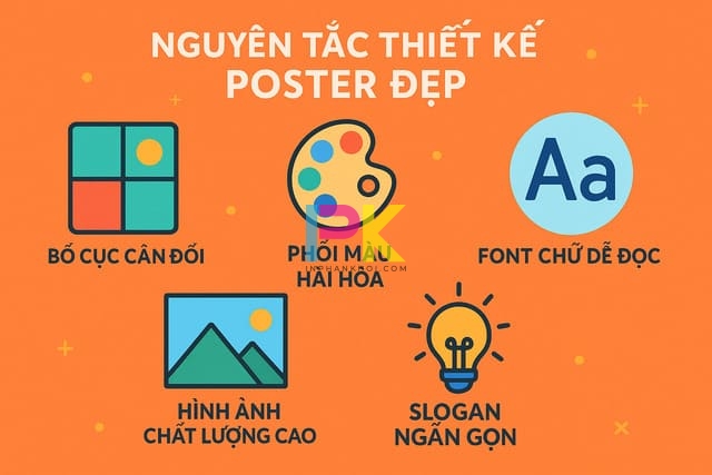 Nguyên tắc thiết kế poster đẹp với bố cục, màu sắc, font chữ