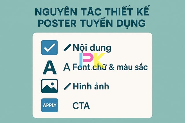 Nguyên tắc thiết kế poster tuyển dụng thu hút ứng viên
