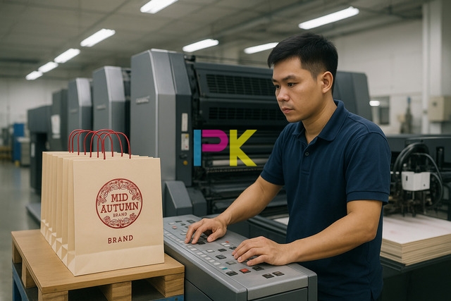 Quy trình in túi bánh trung thu tại xưởng in