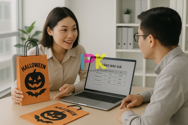 Mẫu túi đựng quà Halloween đẹp & ý tưởng in túi ấn tượng cho mùa lễ hội 7 Tư vấn báo giá in túi đựng quà Halloween tại Xưởng In Phan Khôi