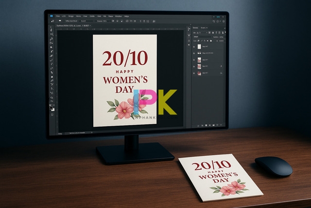 Mẫu thiệp 20/10 đẹp & Dễ in – Tặng mẹ, cô giáo, đồng nghiệp (Cập nhật 2025) 8 File thiết kế thiệp 20/10 định dạng PDF, PSD, AI sẵn sàng in