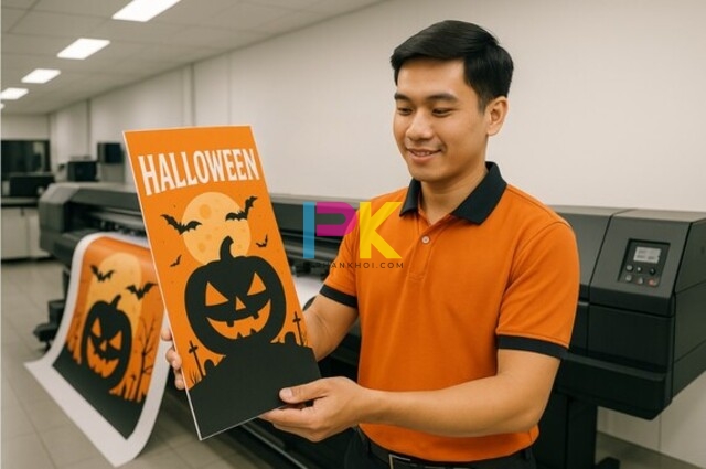 Mẫu Standee Halloween đẹp & ấn tượng 2025 tại Xưởng In Phan Khôi 9 In standee Halloween nhanh đúng màu tại Xưởng In Phan Khôi TPHCM
