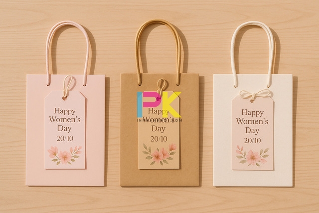 Mẫu túi quà tặng 20/10 đẹp – In theo yêu cầu, giao nhanh tại TP.HCM 2 Mẫu túi quà tặng 20/10 đẹp, sang trọng in logo thương hiệu tại TP.HCM
