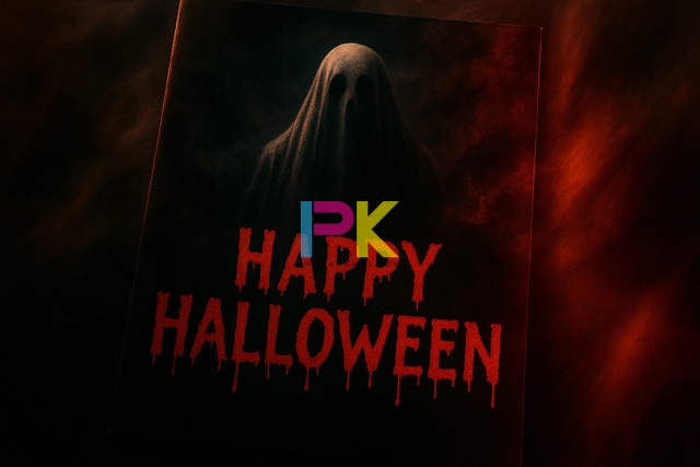 Bộ sưu tập mẫu poster Halloween đẹp – In nhanh, sắc nét cho mùa lễ hội 3 Mẫu poster Halloween phong cách kinh dị – tone cam đen, hiệu ứng khói và bóng ma