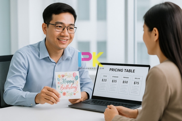 Bảng báo giá in thiệp sinh nhật tại Xưởng In Phan Khôi TP.HCM