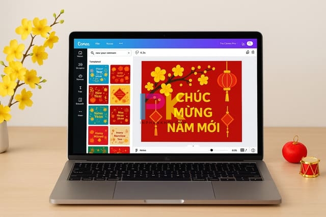 Cách làm thiệp chúc mừng năm mới đẹp, đơn giản và dễ in lại khi cần 15 Thiết kế thiệp Tết nhanh chóng với Canva.