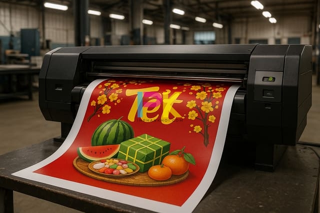 In kỹ thuật số – giải pháp in nhanh mùa cận Tết.