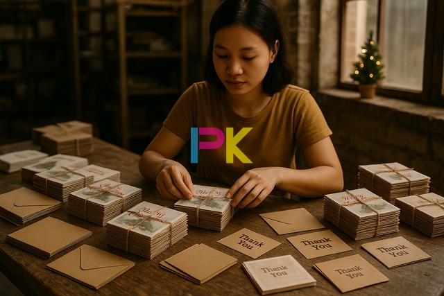 Dịch vụ in thiệp Giáng Sinh lấy liền tại Xưởng In Phan Khôi, giao hàng nhanh tận nơi nội thành TP.HCM.