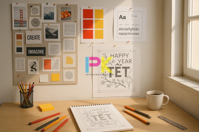 Gợi ý concept – màu sắc – bố cục khi thiết kế poster Tết.