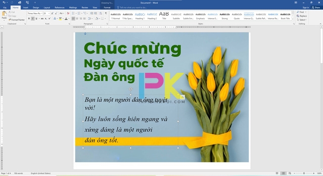 Tải mẫu và lời chúc thiệp chúc mừng ngày Quốc tế Đàn ông 19/11 ý nghĩa 4 File word mẫu thiệp chúc mừng 19/11 dễ dàng chỉnh sửa