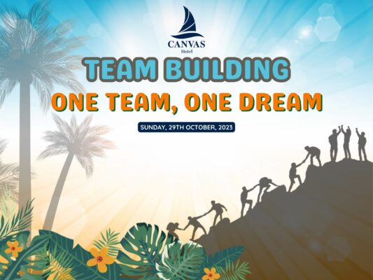 Mẫu backdrop team building độc đáo